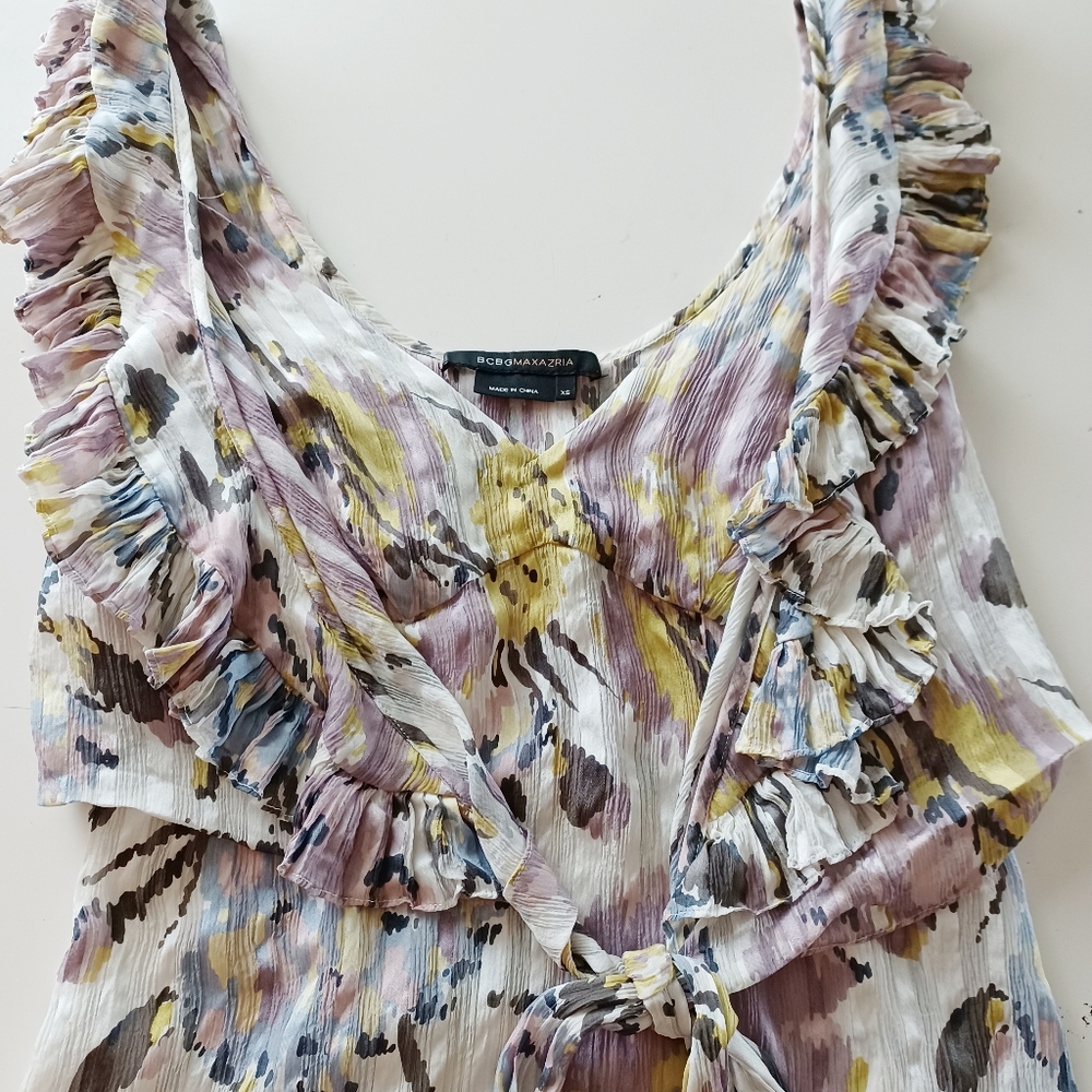 Bcbgmaxazria sleeveless silk top - Picture 5 of 7